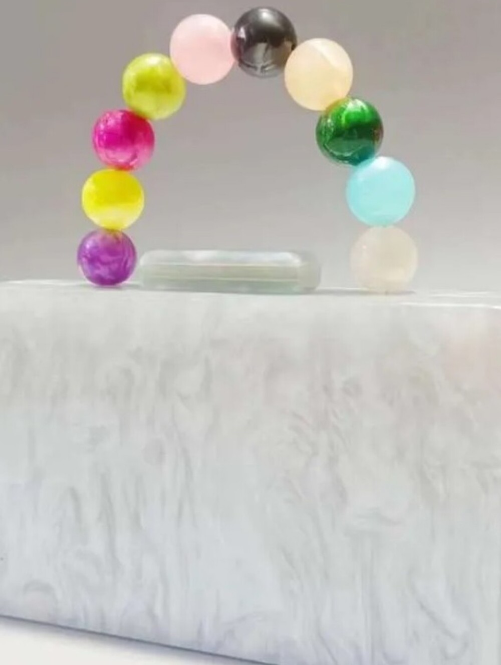 Colorful Beaded Wristlet Clutch - Multicolor